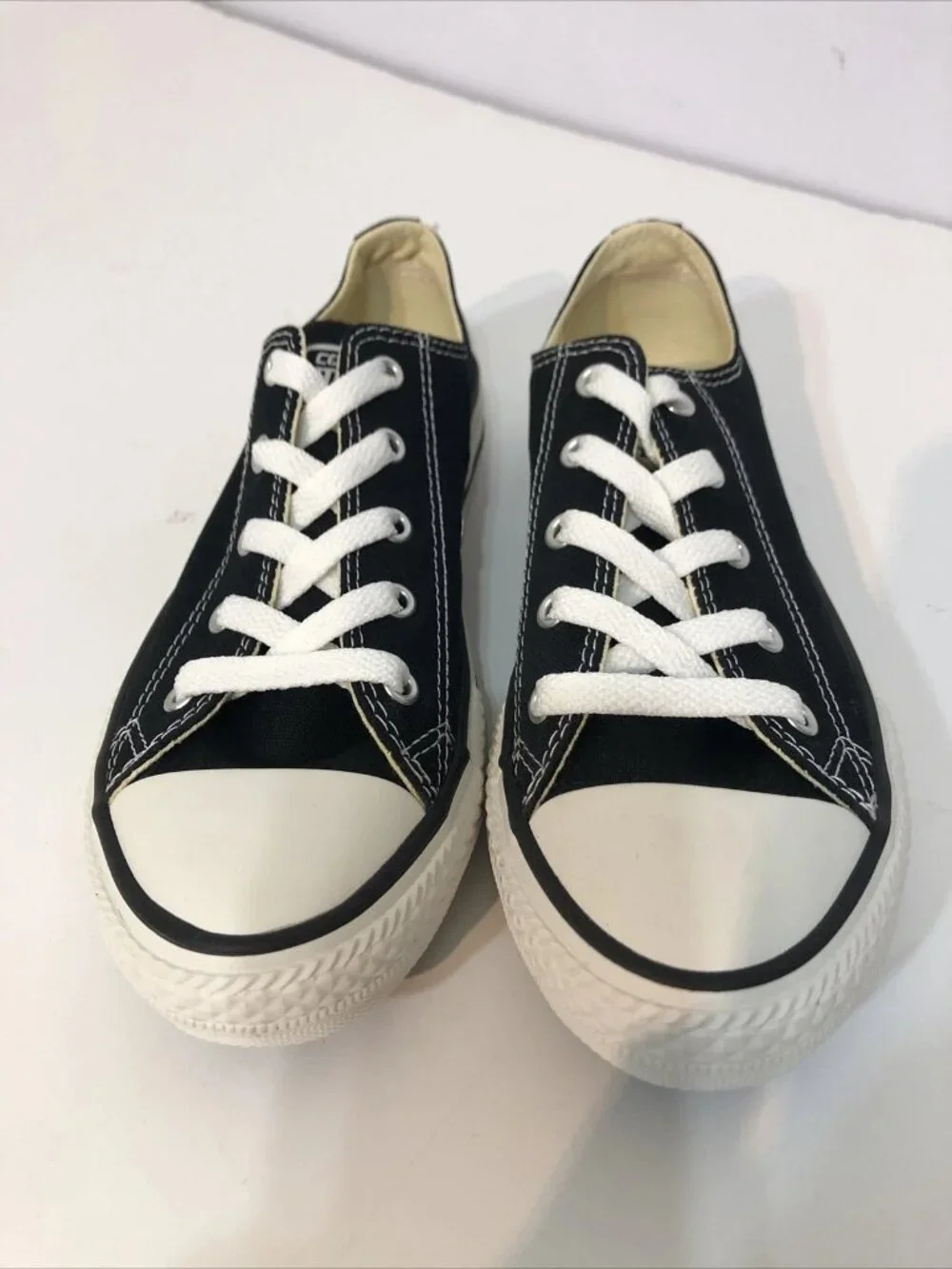 Converse CTAS Black Lace Up Canvas Sneakers 3J235 Sz Youth Unisex 3 EUR 35